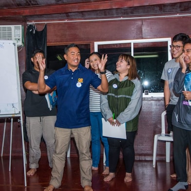 Leadership camp participant presentation